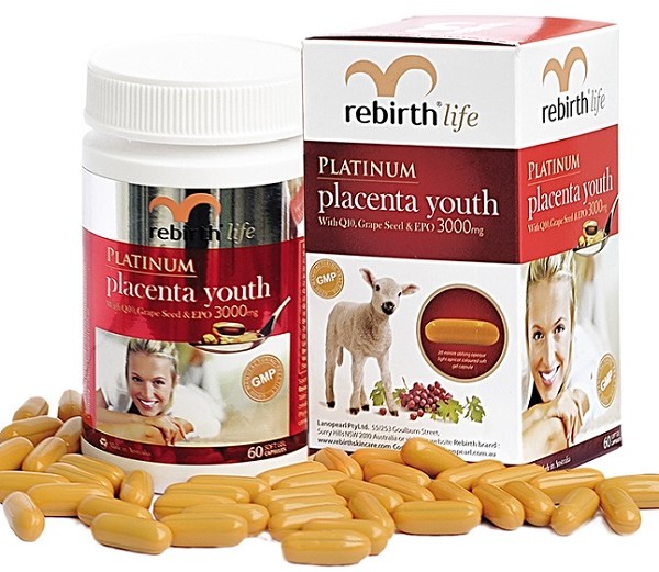 Nhau Thai Cừu Rebirth Platinum Placenta Youth