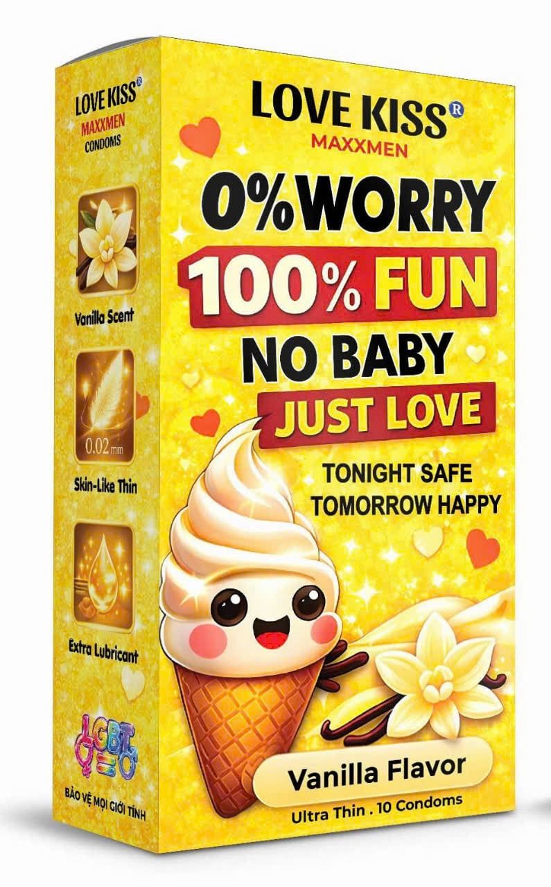 Bao cao su Love Kiss Vanilla Flavor